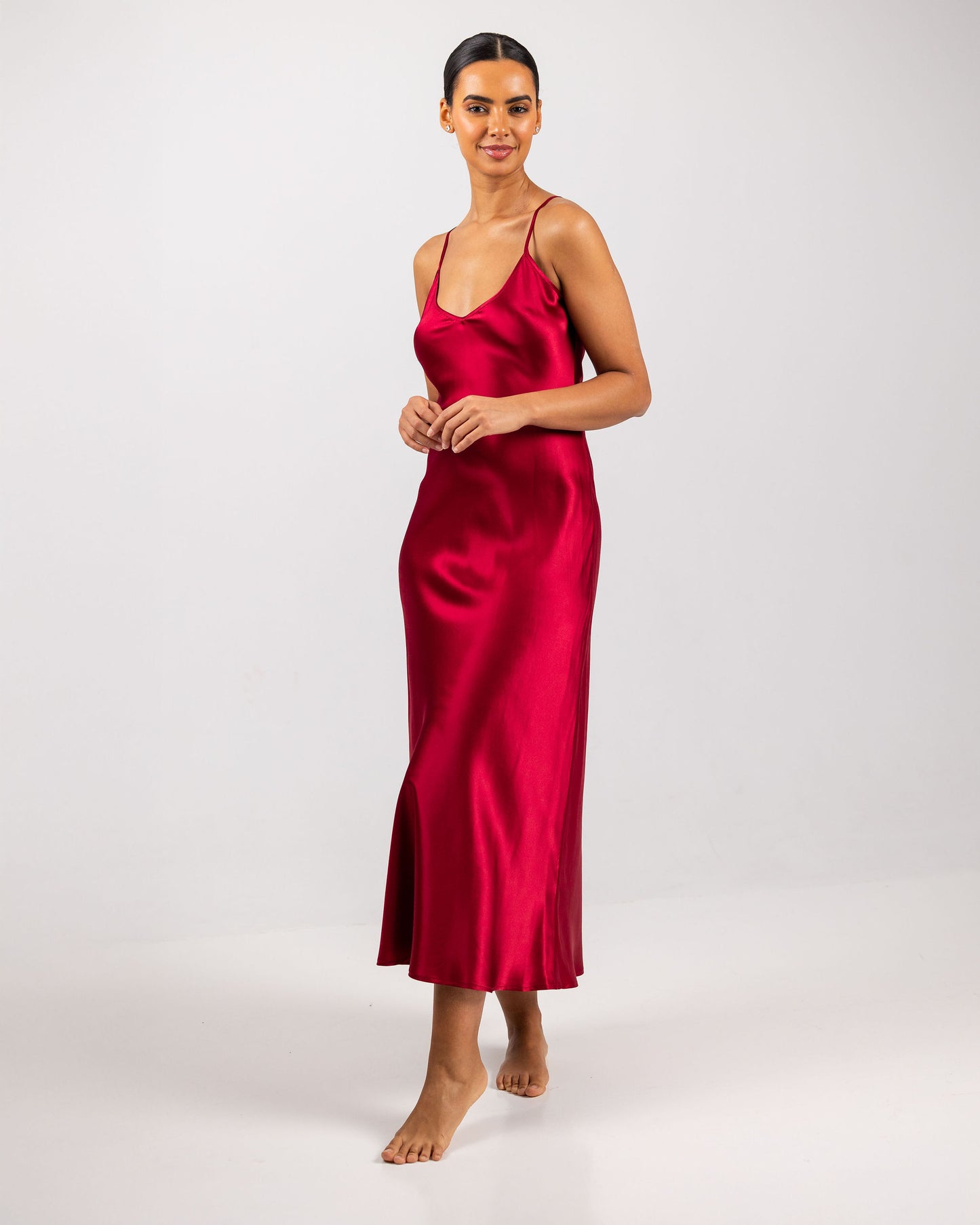 Savannah Silk Lang Kjole