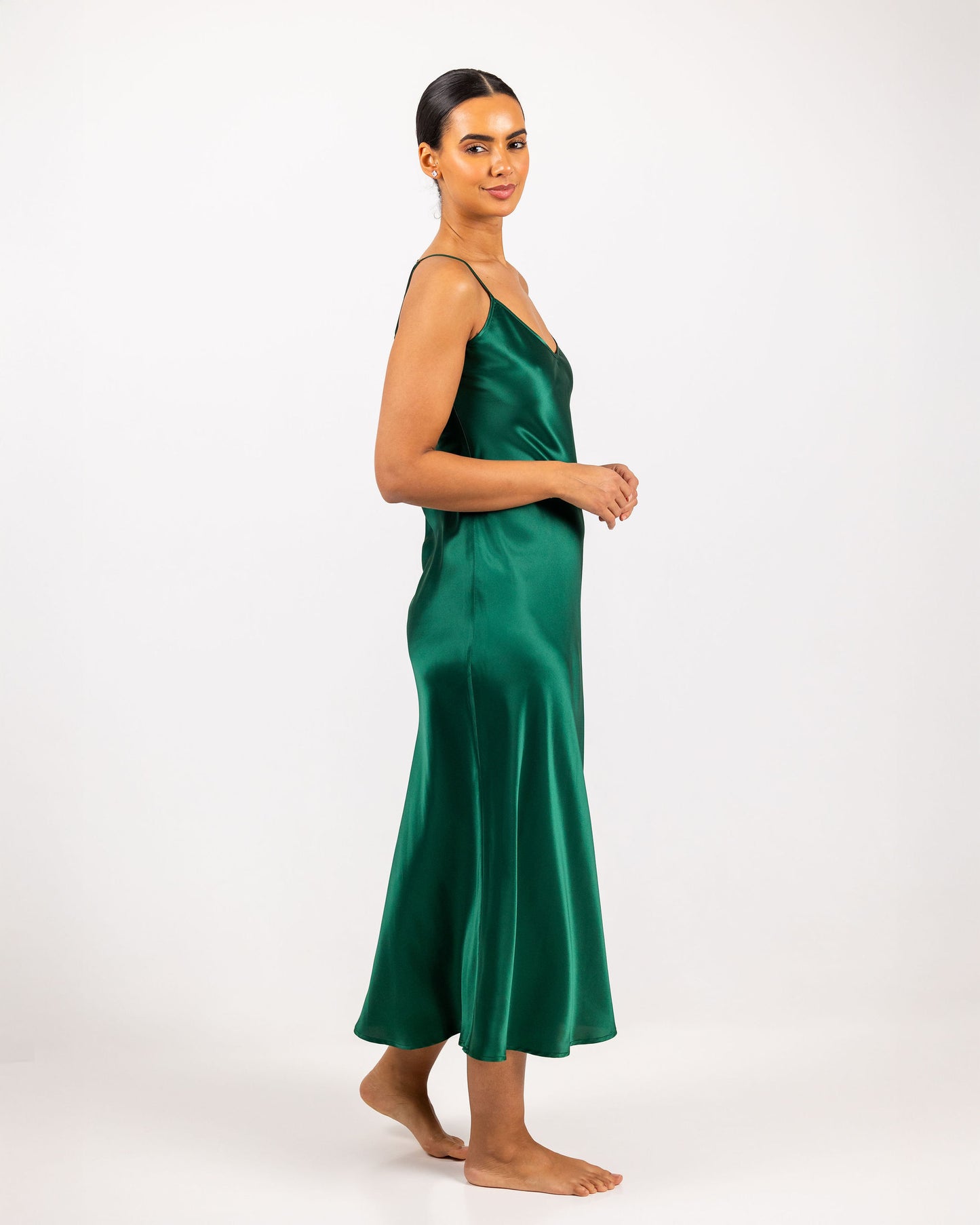 Savannah Silk Lang Kjole