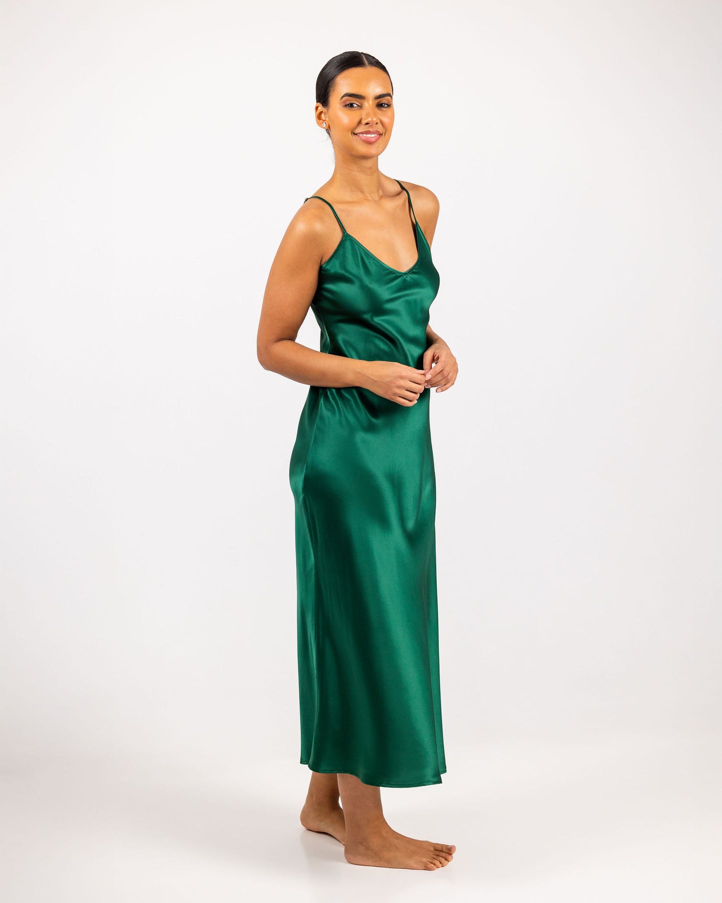 Savannah Silk Lang Kjole