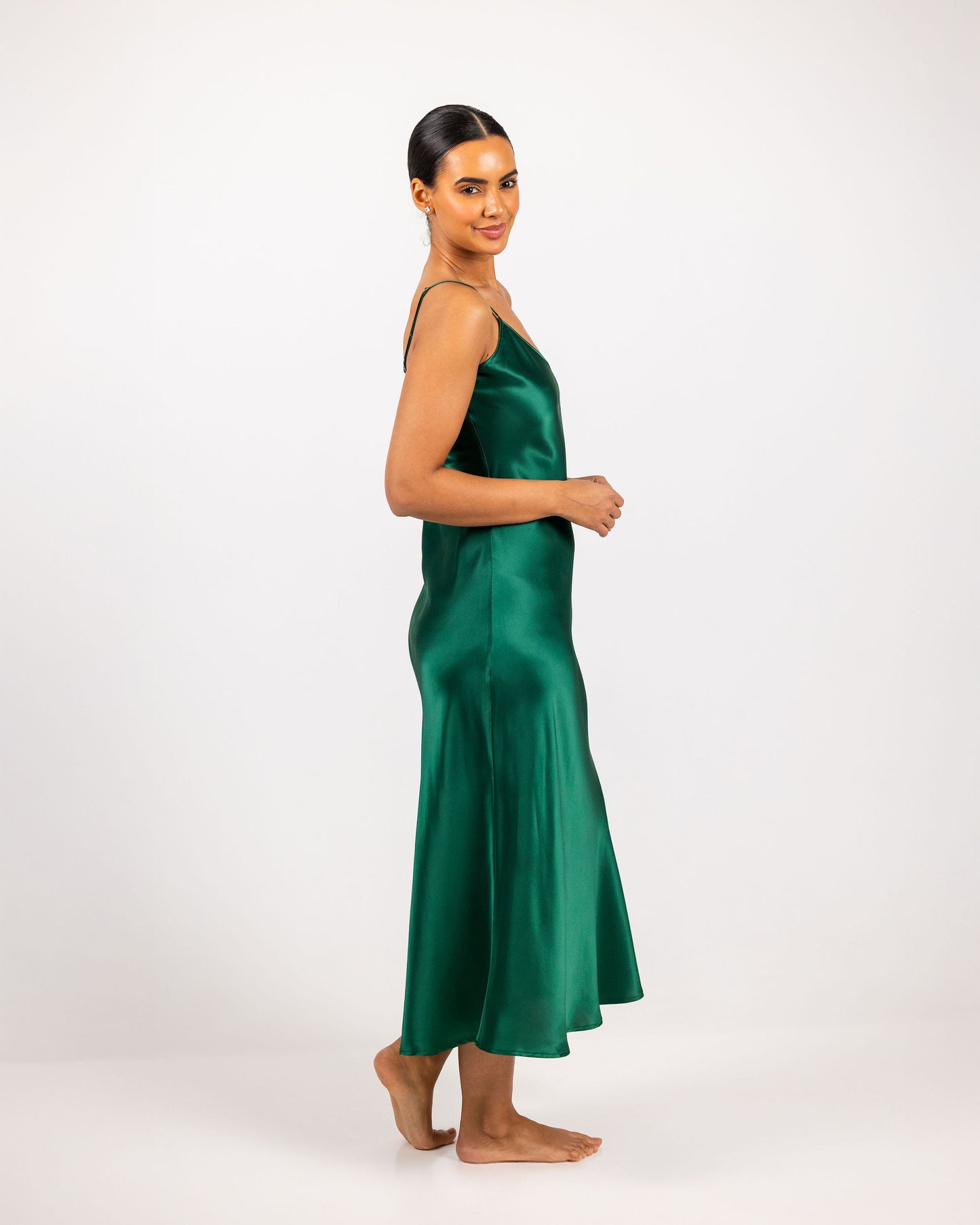 Savannah Silk Lang Kjole