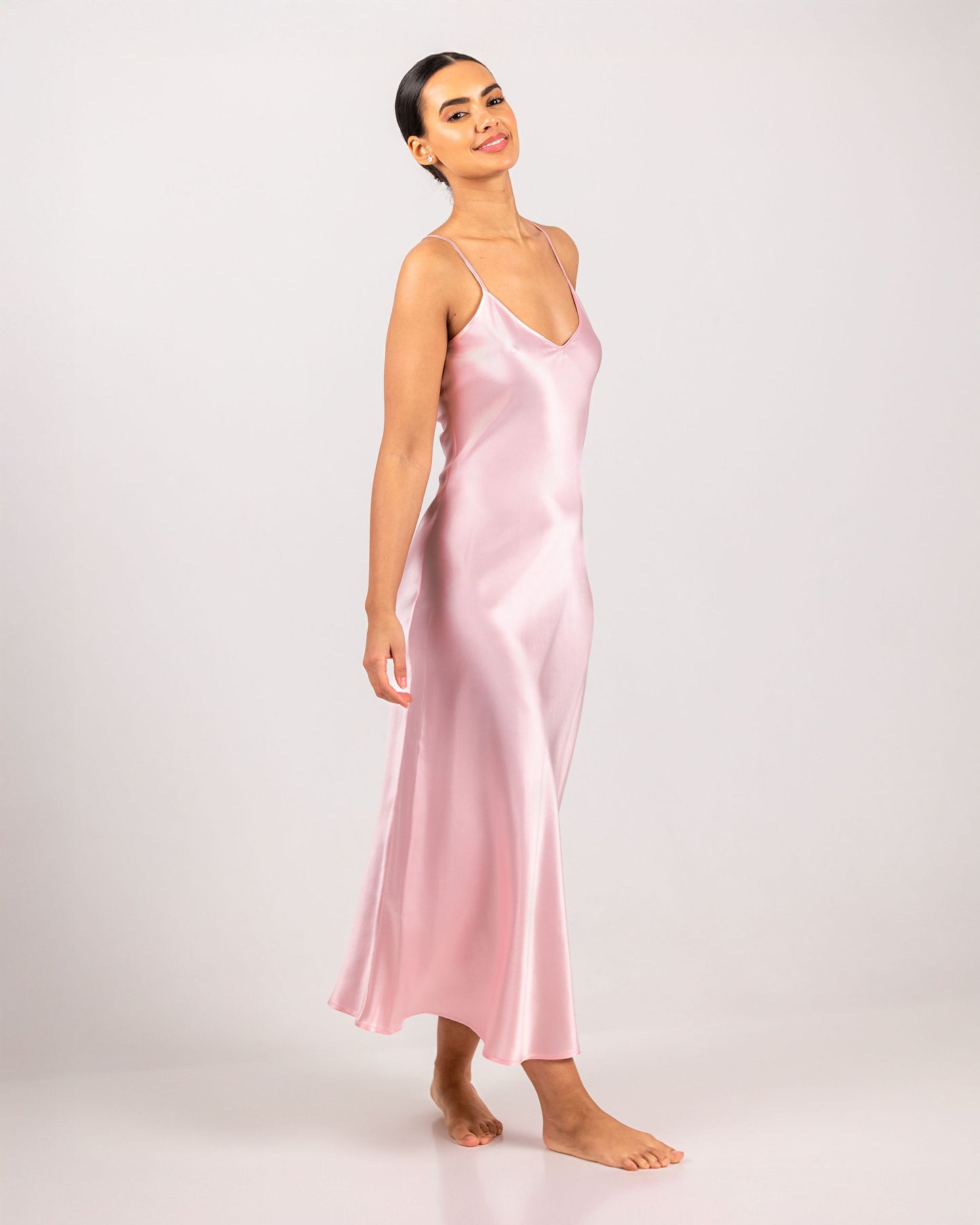 Savannah Silk Lang Kjole