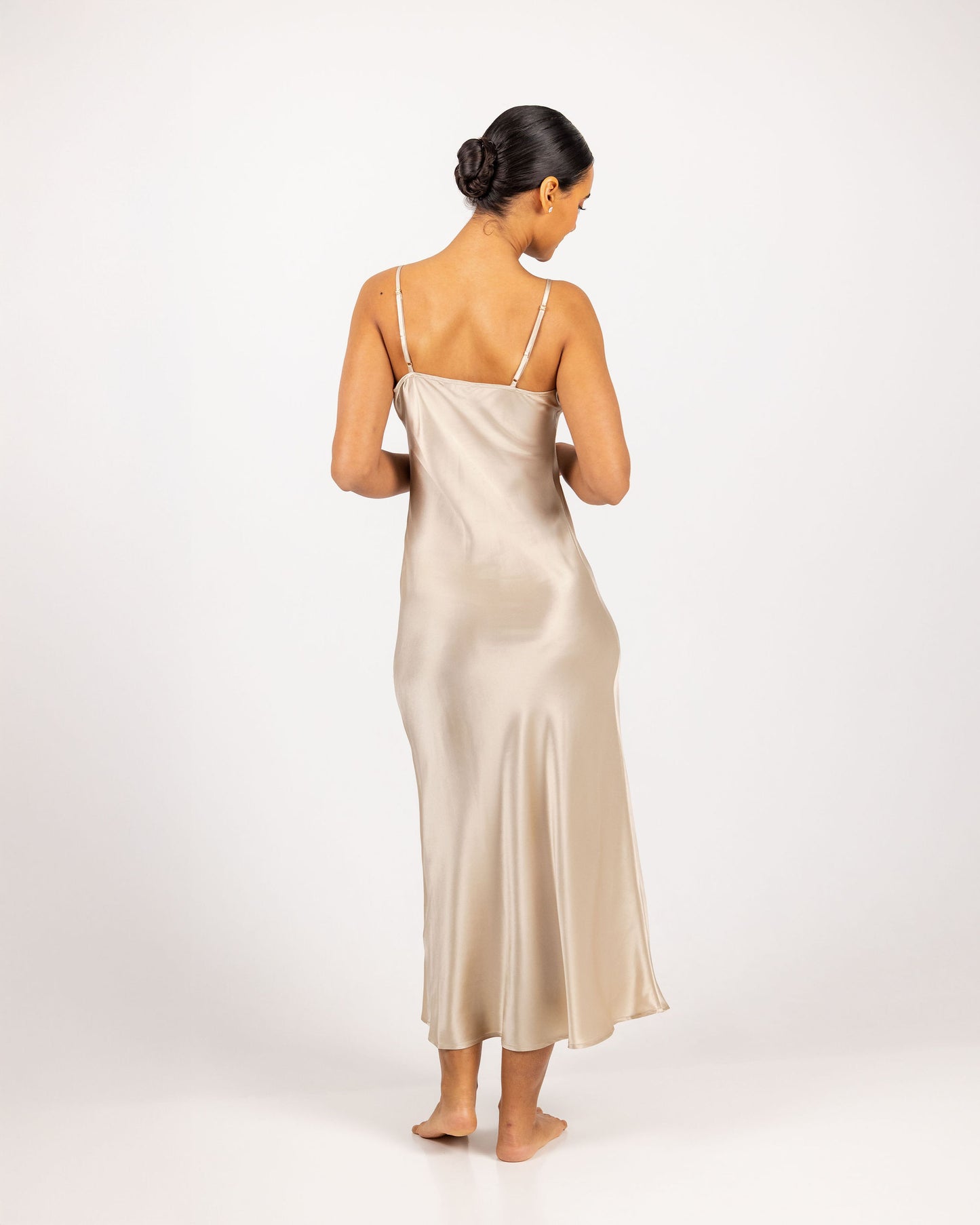 Savannah Silk Lang Kjole